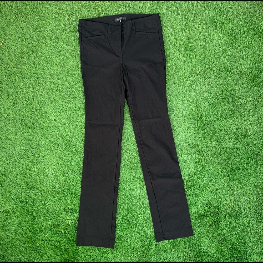 Dynamite black boot-cut stretchy trousers